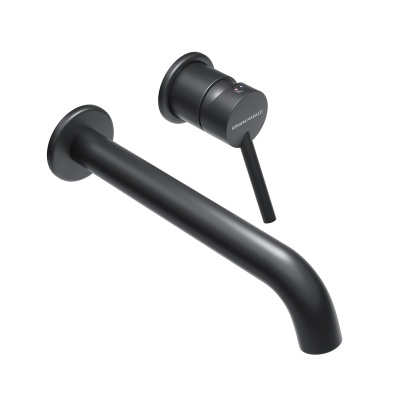 Смеситель для раковины XPRO настенный с внутренней частью, матовый черный Смеситель для раковины XPRO настенный с внутренней частью, матовый черный