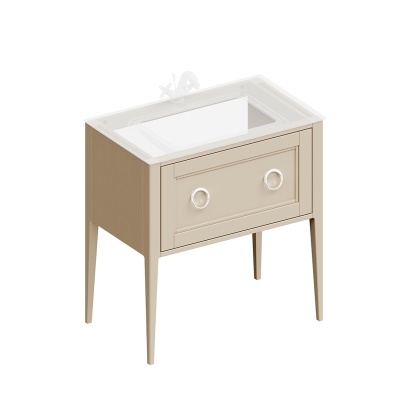 Тумба PLAZA Classic NEO напольная с ящиком 80, капучино матовый