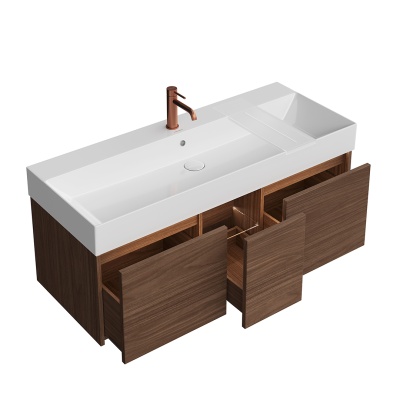 Тумба GRANDE подвесная 120, 3 ящика, структурированный орех Тумба GRANDE подвесная 120, 3 ящика, структурированный орех