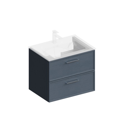 Тумба PIANO Classic подвесная 65, ясень синий матовый Тумба PIANO Classic подвесная 65, ясень синий матовый