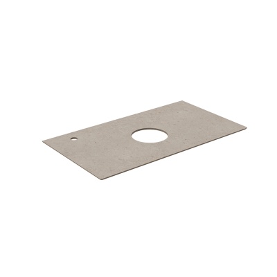 Столешница из керамогранита для накладных раковин, Риккарди 90 см, бежевый матовый Столешница из керамогранита для накладных раковин, Риккарди 90 см, бежевый матовый