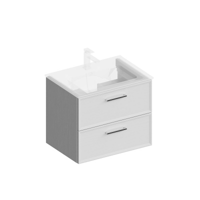 Тумба PIANO Classic подвесная 65, ясень белый матовая Тумба PIANO Classic подвесная 65, ясень белый матовая