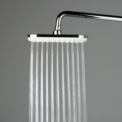 Душевая колонна квадратная FONTE на 2 потока без смесителя, хром Душевая колонна квадратная FONTE на 2 потока без смесителя, хром