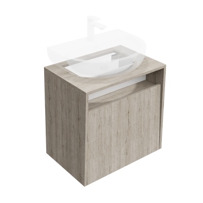 Тумба PRO подвесная 1 ящик, дуб Орегон