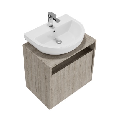 Тумба PRO подвесная 1 ящик, дуб Орегон