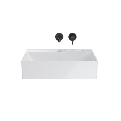 Раковина LOGICA мебельная без отверстий 60, белая глянцевая