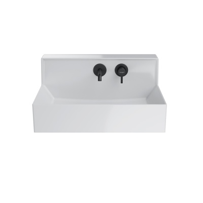 Раковина LOGICA M мебельная\подвесная cо встроенным смесителем 65, белая глянцевая Раковина LOGICA M мебельная\подвесная cо встроенным смесителем 65, белая глянцевая