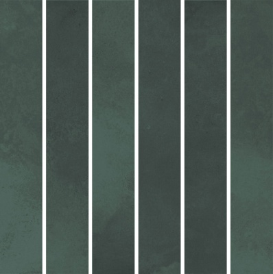 Декор Фес мозаичный зелёный тёмный глянцевый 15x15x0,77