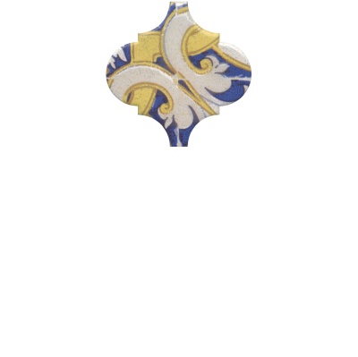 Декор Арабески Майолика орнамент глянцевый 6,5x6,5x0,7