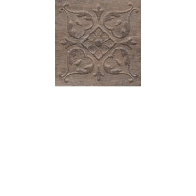 Вставка Браш Вуд коричневый тёмный 9,9x9,9x0,8