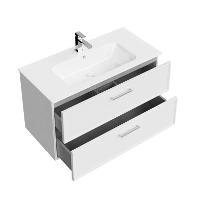 Тумба PIANO Classic подвесная 95, ясень белый матовая Тумба PIANO Classic подвесная 95, ясень белый матовая