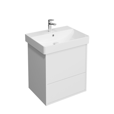 Тумба PRO подвесная 2 ящика 55, белая матовая Тумба PRO подвесная 2 ящика 55, белая матовая