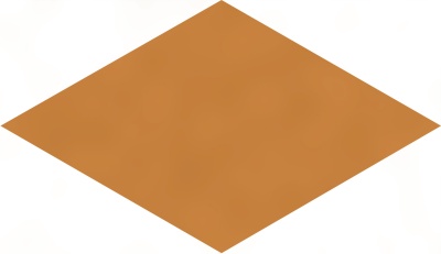 Декор Риад оранжевый глянцевый 13,5x7,8x0,9