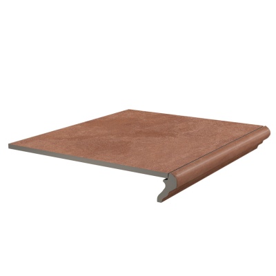 Ступень фронтальная Хадду красный матовый 40,2x34x0,8 Ступень фронтальная Хадду красный матовый 40,2x34x0,8