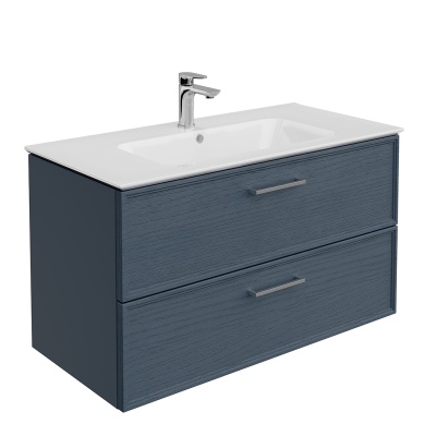 Тумба PIANO Classic подвесная 95, ясень синий матовый Тумба PIANO Classic подвесная 95, ясень синий матовый