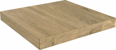 Ступень угловая клееная правая Сальветти капучино 33x33x0,9