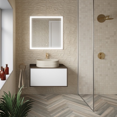 Раковина ARTBASIN Sabbia накладная 50, песочная матовая