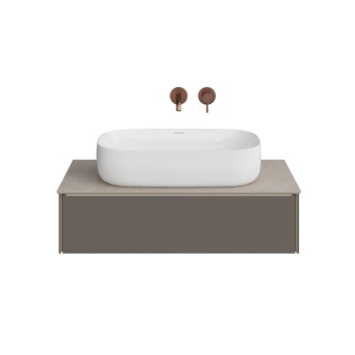 Тумба MAGICA подвесная 90, 1 ящик, вечерний серый матовый Тумба MAGICA подвесная 90, 1 ящик, вечерний серый матовый