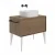 Раковина ARTBASIN Vento накладная 50, белая глянцевая