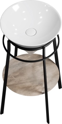 Металлическая структура CONO напольная 44, черная матовая Металлическая структура CONO напольная 44, черная матовая