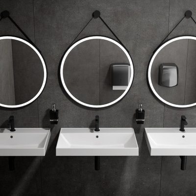 Раковина CUBO подвесная\мебельная 70, белая глянцевая