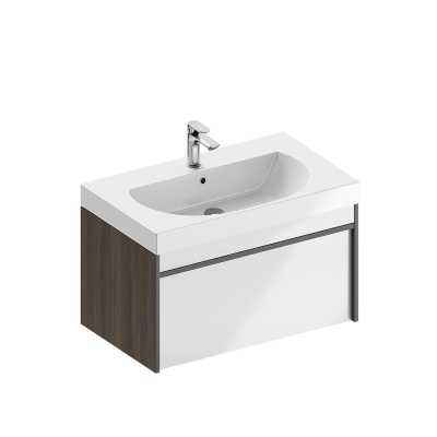 Тумба MODULA подвесная 80 с ящиком 1+1, арабика Тумба MODULA подвесная 80 с ящиком 1+1, арабика