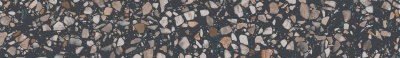 Плинтус Бричиола чёрный матовый обрезной 60x9,5x0,9