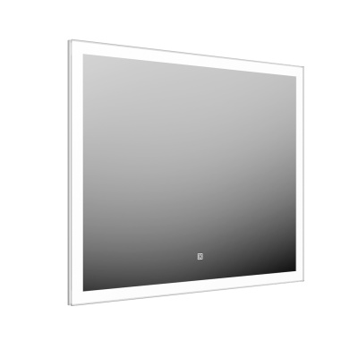 Зеркало с LED-подсветкой 100, белое глянцевое