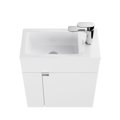 Тумба LATO подвесная с дверцей 50, белая глянцевая Тумба LATO подвесная с дверцей 50, белая глянцевая