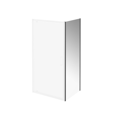 Душевая боковая панель VETRO, 80х195, матовый черный Душевая боковая панель VETRO, 80х195, матовый черный