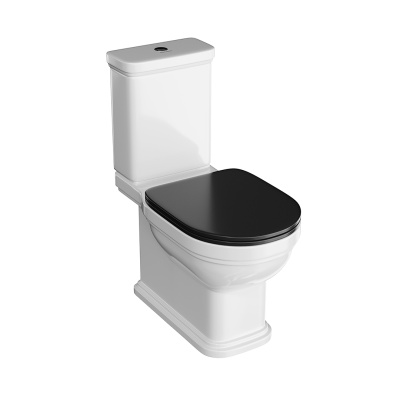 Сиденье POMPEI для напольного унитаза, черное глянцевое Сиденье POMPEI для напольного унитаза, черное глянцевое