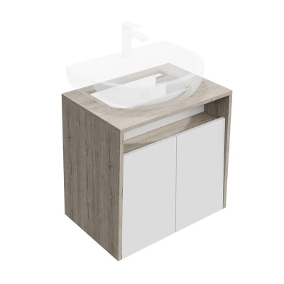 Тумба PRO подвесная 2 дверцы 60, белая глянцевая Тумба PRO подвесная 2 дверцы 60, белая глянцевая