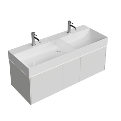 Тумба GRANDE подвесная 120, 3 ящика, архитектурный серый Тумба GRANDE подвесная 120, 3 ящика, архитектурный серый