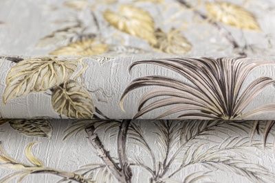 Обои виниловые Оранжерея мотив, серый Обои виниловые Оранжерея мотив, серый