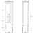 Пенал PLAZA Classic Neo напольный 175, орех