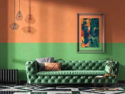 Обои виниловые Джангл база, оранжевый