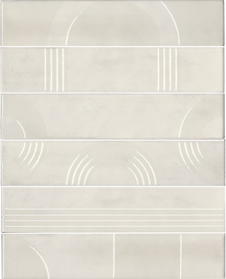 Панно Мажорель белый глянцевый (из 6 частей 6х28,5) 36x28,5x1