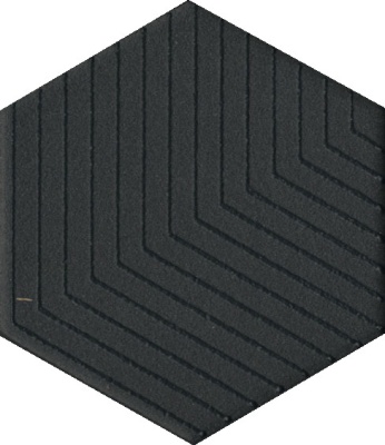 Декор Агуста черный 6x5,2x0,69