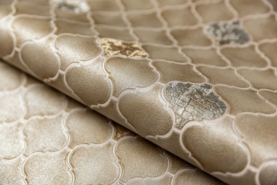 Обои виниловые Арабески мотив, золото Обои виниловые Арабески мотив, золото