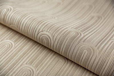 Обои виниловые Арки мотив, бежевое золото