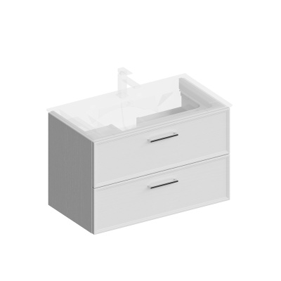 Тумба PIANO Classic подвесная 85, ясень белый матовая Тумба PIANO Classic подвесная 85, ясень белый матовая