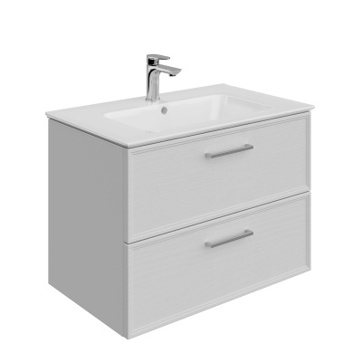 Тумба PIANO Classic подвесная 75, ясень белый матовая Тумба PIANO Classic подвесная 75, ясень белый матовая