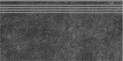Ступень Королевская дорога черный обрезной 30x60x0,9