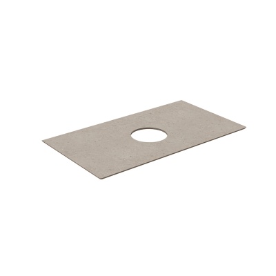 Столешница из керамогранита для накладных раковин, Риккарди 90 см, бежевый матовый (без отв. под смеситель) Столешница из керамогранита для накладных раковин, Риккарди 90 см, бежевый матовый (без отв. под смеситель)