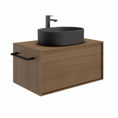 Раковина ARTBASIN Vento накладная 50, черная матовая