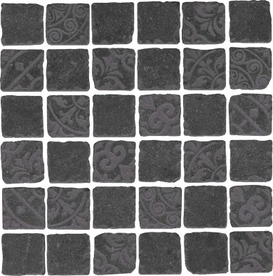 Декор Про Фьюче черный мозаичный 30x30x0,9