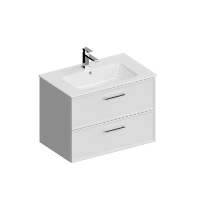 Тумба PIANO Classic подвесная 75, ясень белый матовая Тумба PIANO Classic подвесная 75, ясень белый матовая