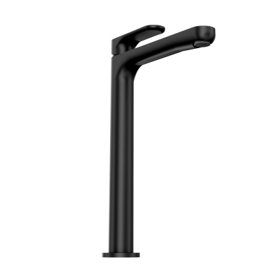 Смеситель для раковины OLE однорычажный высокий без донного клапана, матовый черный Смеситель для раковины OLE однорычажный высокий без донного клапана, матовый черный