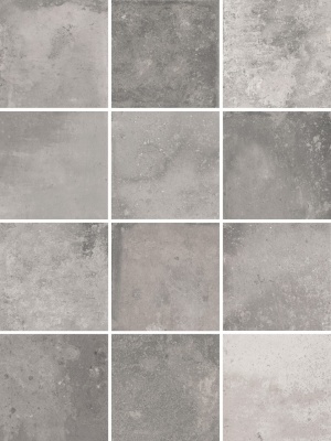 Спартель серый матовый 29,8х39,8x0,7 из 12 частей 9,8x9,8