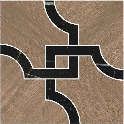 Декор Монтиони наборный матовый 1 30x30x0,9